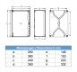 Preview: Installationsgehäuse IP67 (250x360x150mm) + Hutschiene und Sichtdeckel